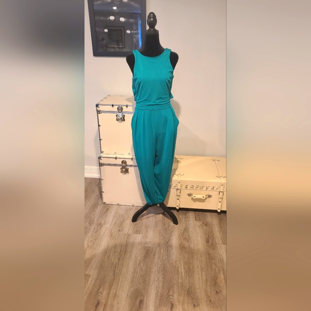 H&M Green Jumpsuit